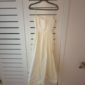 House of CB Cream Strapless Maxi Dress